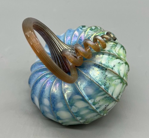 Jack Pine Iridescent Tilted Pumpkins Artist Signed 2024 Part 2 - Picture 72 of 81