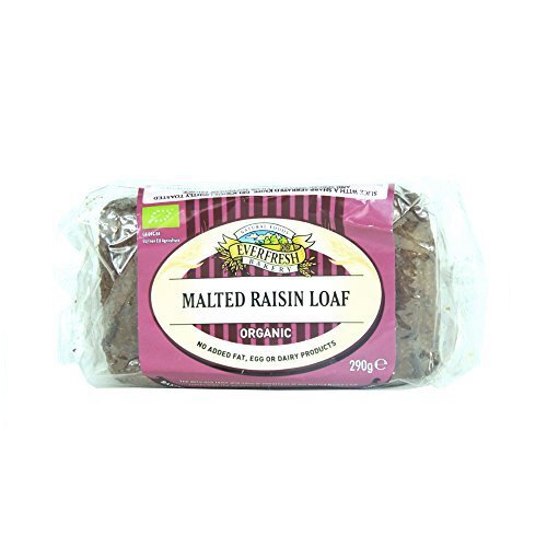 Everfresh Natural Foods Organic Malted Raisin Loaf 330g-6 Pack - Picture 1 of 1