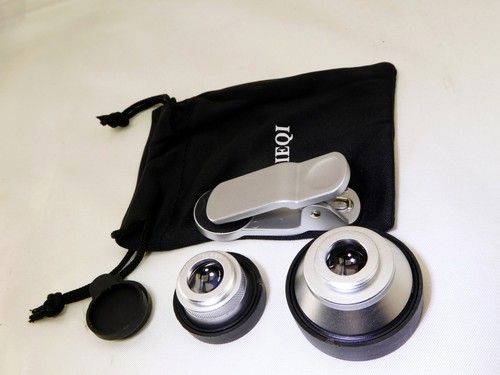 Universal 3 in 1 Fisheye Lens + Macro + 0.4X Super Wide Angle Clip On Cell Phone - Picture 7 of 8