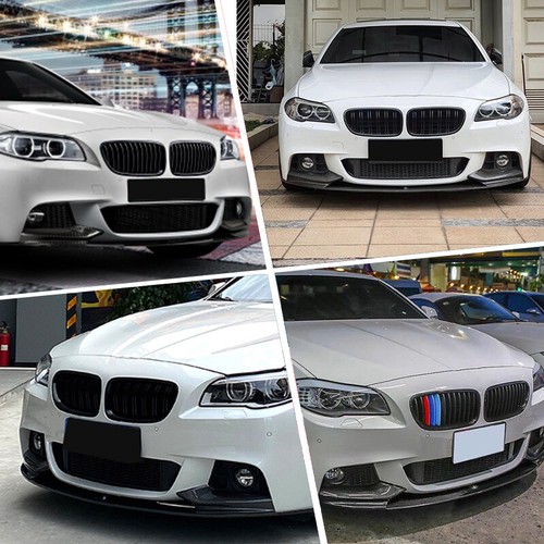 Labio divisor de parachoques delantero para BMW F10 serie 5 M Sport 11-16 estilo fibra de carbono - Imagen 4 de 19