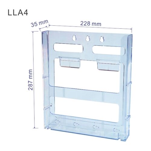deflect-o® Lit-Loc Wall Mount Brochure / Leaflet Holder Display Unit - 32 X A4 - Picture 2 of 7
