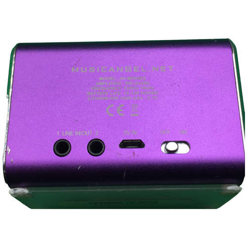Music Angel Friendz JH-MD04E2 Portátil Aux Microusb Altavoz Morado Usado - Imagen 5 de 11