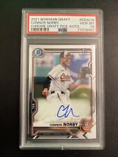2021 Bowman Draft Connor Norby Auto PSA 10 1st Bowman - Baltimore Orioles