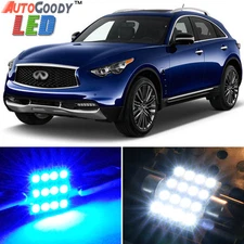 18 x Premium Blue LED Lights Interior Package for 09-19 Infiniti FX35 QX70 +Tool