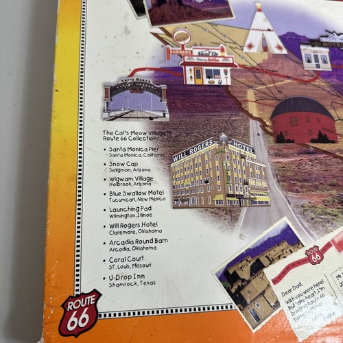 Cats Meow Village Route 66 Set NEW OLD STOCK Limited Edition w/ Box & Insert - Picture 5 of 15