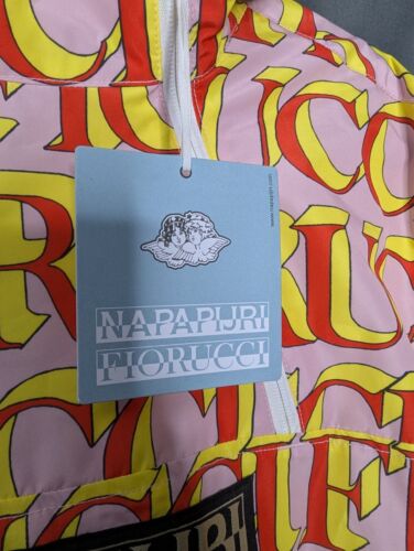 Napapijri x Northfarer Fiorucci - 1/4 Zip Anorak Jacket - Pink - Small - BNWT - Picture 2 of 17