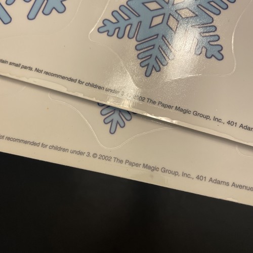 Vintage Eureka Christmas Winter Reusable Vinyl Window  Decorations Lot of 8 - Picture 4 of 7