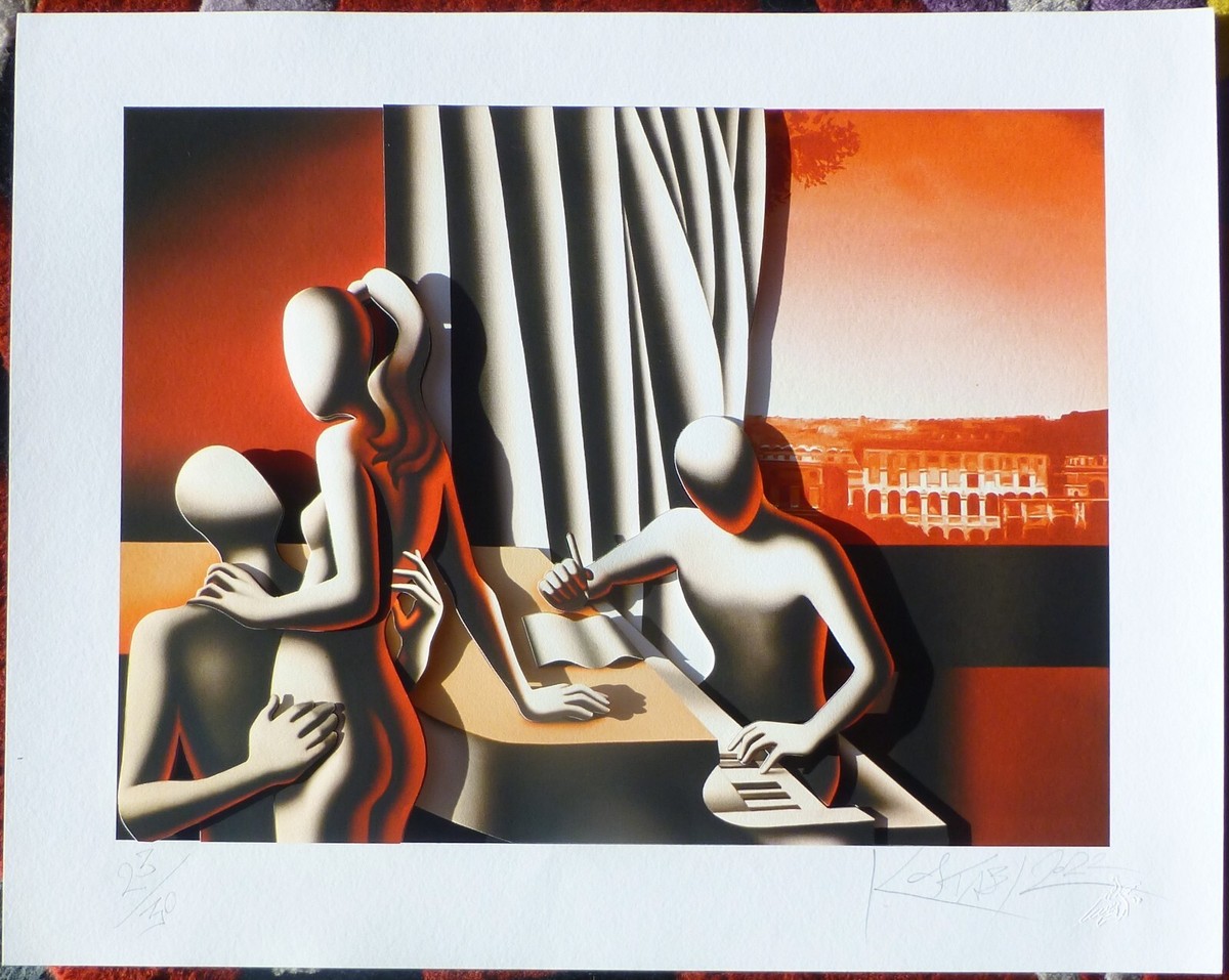 貴重1984年マークコスタビMARK KOSTABI 直筆デッサン証明書付