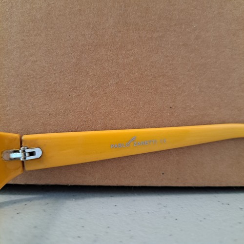 Pablo Zanetti Brille Mod:PZ4005SP Schwarz Gelb Rechteckig *NUR GESTELL N-29 - Bild 8 von 9