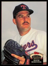 1992 Stadium Club Wayne Rosenthal Texas Rangers #658