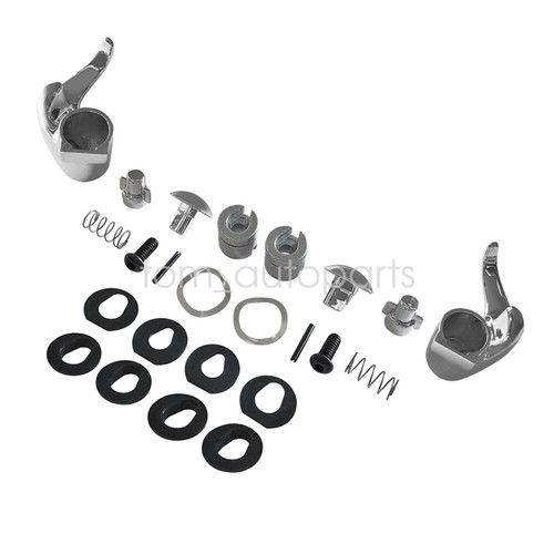 Locking Vent Window Handle Chrome Pair Set for Chevy GMC Blazer Jimmy Suburban - Picture 3 of 7