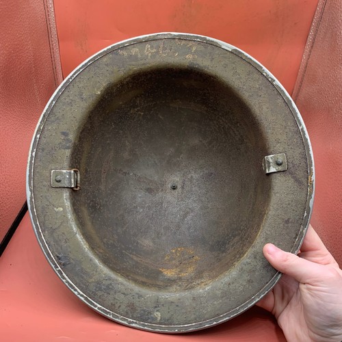 Original Casco Brodie Mk2 Del Ejército Británico De La Segunda Guerra Mundial - Imagen 14 de 19