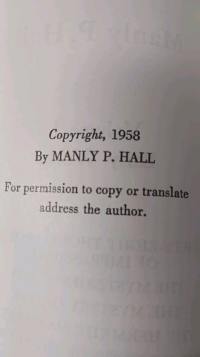 Manly P. Hall Collected Writings Vol. 1 frühe Werke Erstausgabe 1958 / hart - Bild 3 von 16