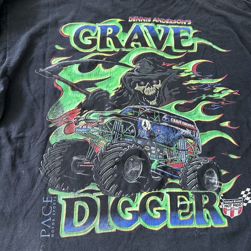 90s Vintage Grave Digger Long Sleeve Shirt - Bild 5 von 9