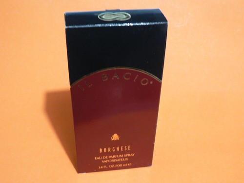 BORGHESE IL BACIO 3.4 OZ 100 ML EAU DE PARFUM SPRAY NIB OLD STOCK "US SELLER" - Picture 6 of 10
