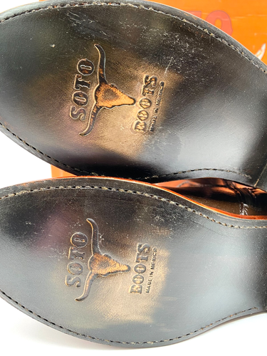 Botas de Vaquero Soto Para Hombres Cuero Marrón Sólido Roper Talla 8.5 Nuevas Caja Abierta - Imagen 5 de 10