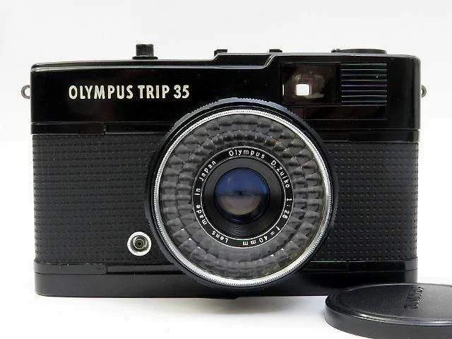 Olympus Trip 35 35mm Point & Shoot Film Camera Black with 40/2.8 Lens from  Japan