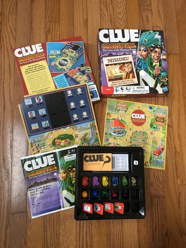 Clue Carnival: The Case of Missing Prizes Hasbro - Kids Board Game VGC COMPLETE - Picture 1 of 10