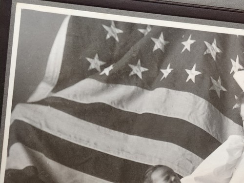 Cabinet Card Red Cross Nurse Baby American Flag Stuffed Tiger NICE!! JRR11 - Picture 6 of 7