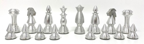 Global Chess 2000 - Chess Variant with Aluminum Pieces & Board #36 LE WITH CASE - Picture 13 of 23
