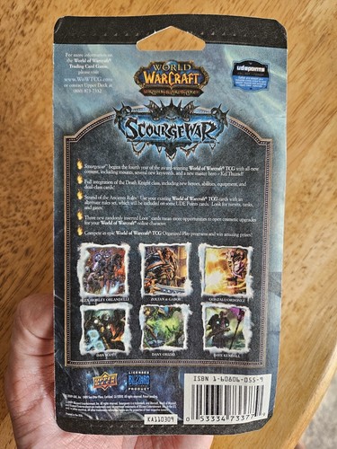 World of Warcraft TCG Scourgewar Sealed Booster Pack Cardboard Sealed - Picture 2 of 3