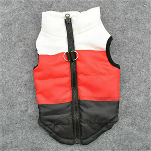 Small Pet Dog Chihuahua Zip Coat Jacket Puppy Vest Winter Warm Clothes Costume - Picture 14 of 48