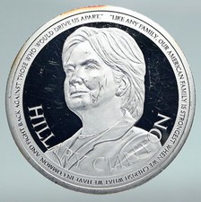 2016 UNITED STATES US Candidate HILLARY CLINTON Fight Proof Silver Medal i90976