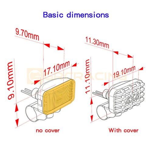 Spot Light 1 Pair for 1/14 RC Truck 1/10 1/8 Remote Control Crawler Vehicles DIY - Photo 5 sur 6