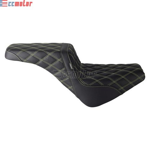 Motorcycle Step-Up Seat Cushion For Harley Softail Deluxe FLDE Slim FLSL FLHCS - Picture 8 of 12