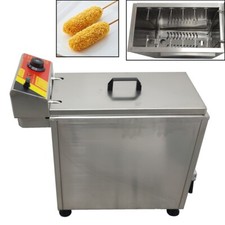 Commercial Cheese Hot dog Sticks Chips Frying Machine 12 Clamps Deep Fryer