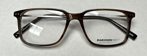New MARCHON NYC M-3009 216 BROWN 53/17-145 Plastic Unisex Adult Eyeglass Frames
