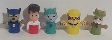 Set Of 5 Paw Patrol Finger Puppets Bath Toys Everest Chase More
