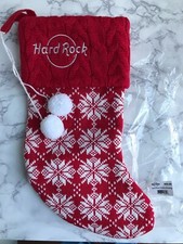 1 X HARD ROCK HOLIDAY CHRISTMAS STOCKING - NEW