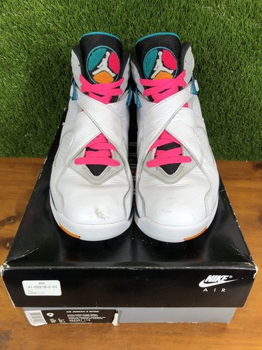 Nike Air Jordan 8 VIII South Beach White Men Size 9 Retro 305381-113 w/ Box - Picture 2 of 12