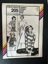 Stretch  Sew 205 Raglan Dress and Top Vintage Pattern Ann Person