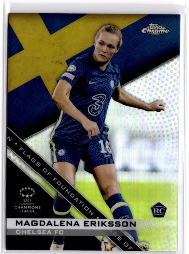 2021 Topps Chrome UEFA Women's Flags of Foundation Complete Your Set 1-15 - Picture 12 of 31