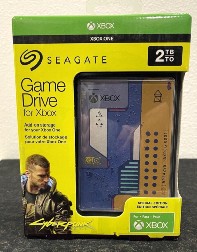 NEW - Seagate XBOX Game Drive 2TB Portable HDD-CyberPunk 2077 Special Edition - Picture 1 of 8