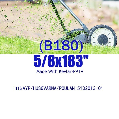 Replacement mower belt with deck 5/8x183"for AYP HUSQVARNA POULAN 5102013-01 - Picture 6 of 8