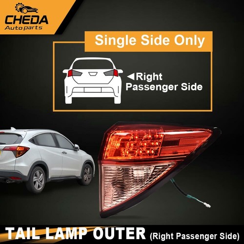 Passenger Side Rear Right Outer Tail Light Lamp Fit For 2016-18 Honda HR-V EX LX - Picture 2 of 10