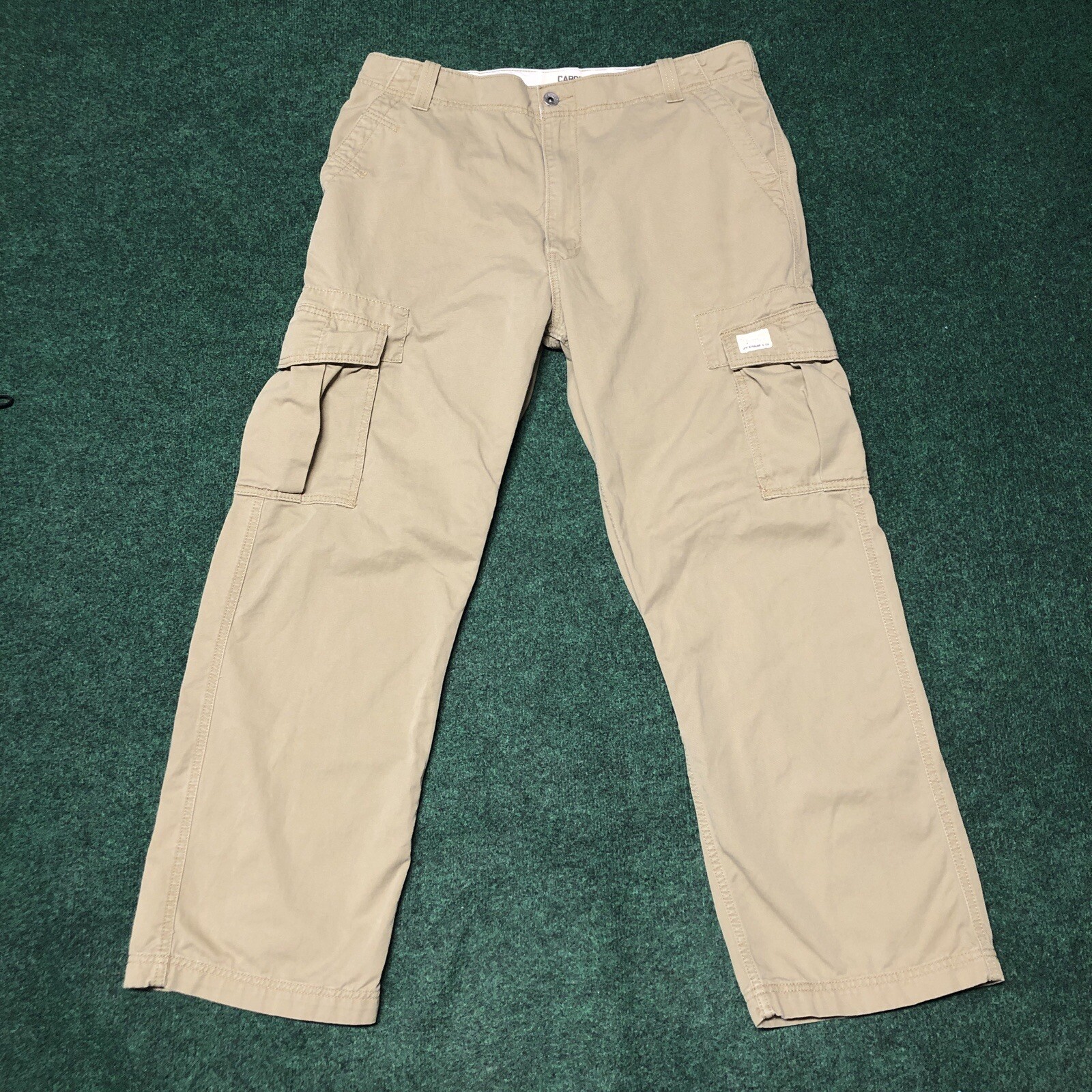 Vintage Y2K Levi’s Baggy Cargo Pants Men’s 36x32 Loose Straight Khaki Skater