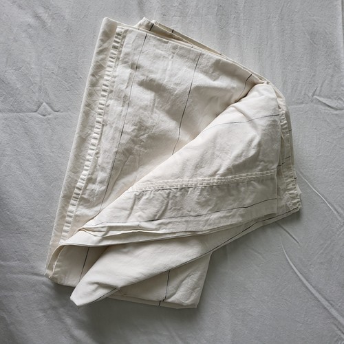 Hearth & Hand Magnolia Broken Pencil Stripe Full Flat Sheet 100% Organic Cotton - Picture 4 of 5