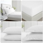 Bianca 200TC Cotton Percale Extra Deep Fitted Sheet Or Pillowcases White