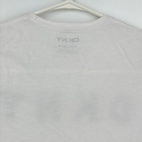 DKNY Womens Shirt XS Extra Small White Short Sleeve Pullover Top Graphic Tee - Picture 14 of 19