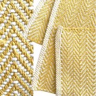 Set - 3 Thick Woven Placemats Sunny Yellow & White Quality Cottage Decor