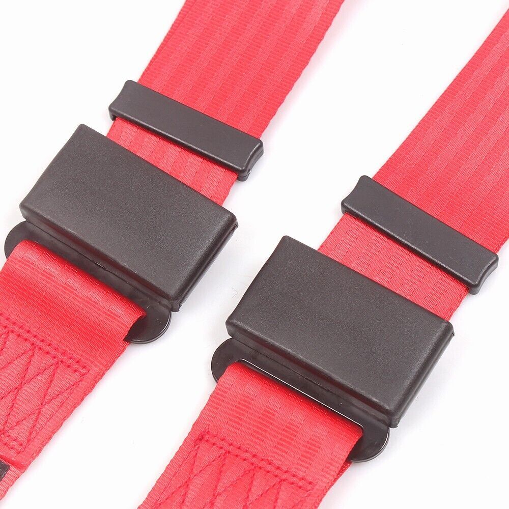 BATU Red 2" 4-Point Harness Quick Release Seat Belt For UTV ATV Go-Kart - Universal
