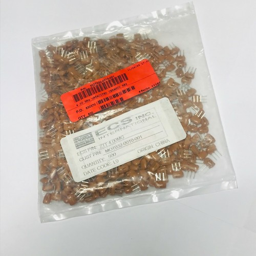 25 pièces de résonateur céramique ZTT4.00MG ECS 4.000MHz 30pF 3 broches trou traversant - Photo 3 sur 3
