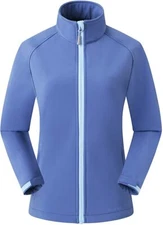 Amazon Brand: Eono Essentials Women's Mid-Weight Softshell Jacket - Blue - Small