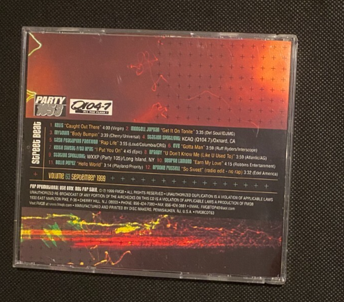 CD FMQB Street Beat Aircheck Vol.63 WXXP Party 105.3 KCAQ Q104.7 r&b rap hip hop - Imagen 2 de 3