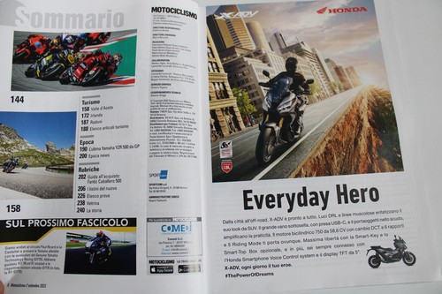 L68-MOTOCICLISMO-SETTEMBRE 2022-APRILIA RSV4-BMW M 1000 RR-DUCATI PANIGALE HONDA - Foto 3 di 4
