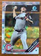 Ethan Hankins 2019 Bowman Chrome Draft Sapphire RC Rookie Prospect Refractor 11